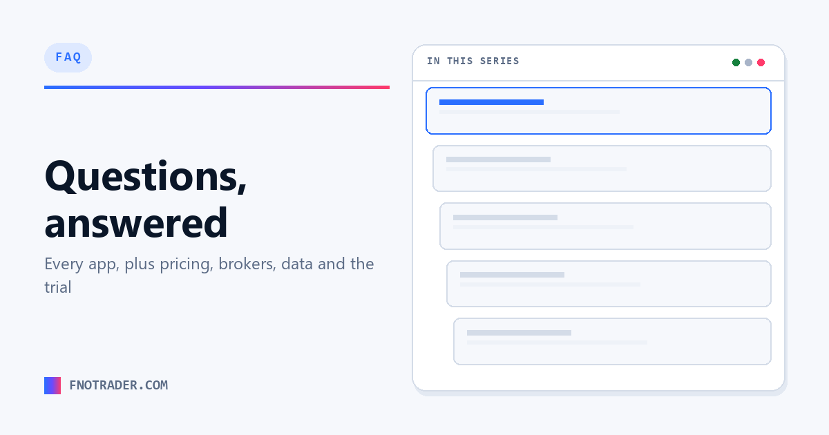 FNOTrader FAQ