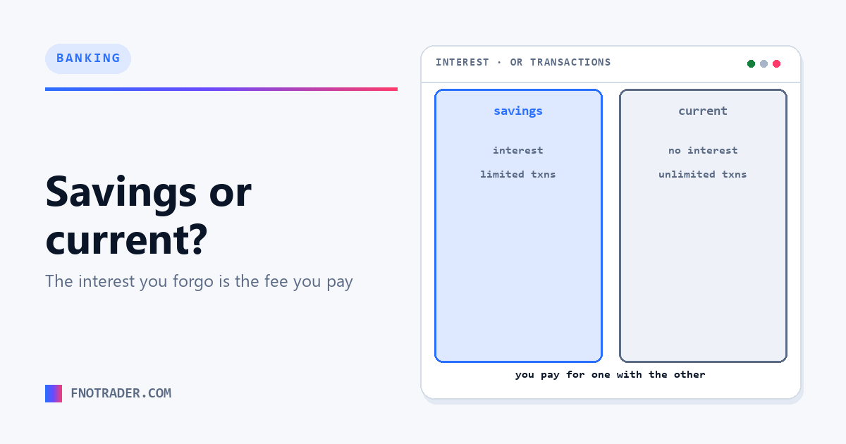 Savings or current?